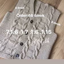 853 Begenme 11 Yorum Instagram Da Hamiyet Celik Torunlar Ile Orguler Onler 46 Ilmek 7 Lastik 1 Ters 6 Sac Orgu Baby Knitting Patterns Bebek Yelek Orgu