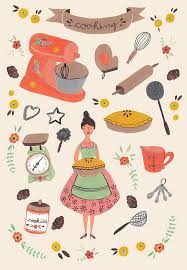 Illustration Of Cooking Kitchen Art Illustration Food Art