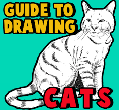 This cat drawing tutorial is a new addition to our ever growing collection of step by step drawing tutorials for all ages. Guide To Drawing Cats Kittens With Step By Step Instructional Tutorial Lesson How To Draw Step By Step Drawing Tutorials