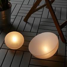 Solvinden Led Solar Powered Light Outdoor Half Globe White 7 Ikea Solar Powered Lights Outdoor Solar Lamps Outdoor Solar Lights