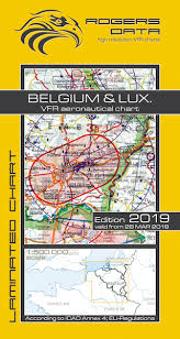 Vfr Aeronautical Chart Belgium Luxembourg 2019 Rogers Data Rogers Belu