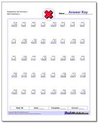 5th grade multiplying and dividing fractions worksheets, including fractions multiplied by whole numbers, mixed numbers and other fractions, multiplication of improper fractions and mixed numbers, and division of fractions, whole numbers and mixed numbers. Multiplication Worksheets Multiplication With Decimals