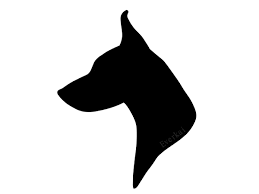 Doberman Head Silhouette Commission By Everkai On Deviantart Doberman Tattoo Dog Silhouette Dog Tattoos