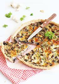 Quiche Aux Champignons Jambon Et Persil Contes Et Delices Recettes De Cuisine Quiche Aux Champignons Quiche Jambon