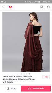 Off Shouder Dress On Myntra Dresses Lehenga Fashion