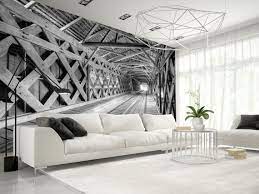 3d wallpaper murals for bedrooms; Photo Wallpaper Wall Murals Non Woven 3d Modern Art Optical Illusion Tunnel Bridge Feature Wall Bedroom Wallpaper Bedroom Feature Wall Wall Decals For Bedroom