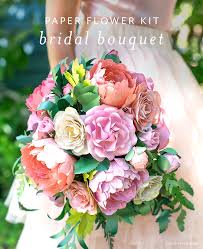 Real dried flowers and natural materials, no plastics or silks. Video Tutorial Arrange A Paper Flower Vintage Bridal Bouquet