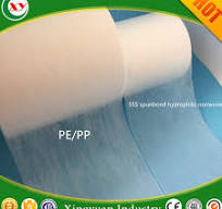 Bico PE/PP spunbond hydrophilic nonwoven fabric for diaper ...
