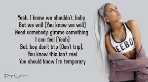 Ariana grande baby i lyrics. Ariana Grande Bad Idea Lyrics Youtube