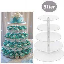 Free Shipping Buy 5 Tiers Cake Assembly Set Towering Cake Stand Acrylic Crystal Clear Cupca Acrylic Cupcake Stand Cake And Cupcake Stand Cupcake Stand Wedding