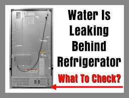 A chest freezer, i would do the hair dry thing, if i want it back on line. Water Is Leaking Behind Refrigerator 5 Causes What To Check How To Fix