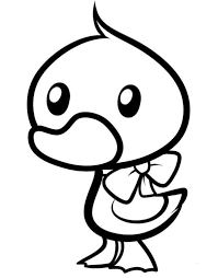 Drawing for kids with letters in easy steps abc: Get This Duck Coloring Pages Cute Little Cartoon Duck For Kids