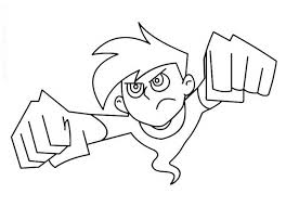Click on the coloring page to open in a new window and print. Danny Phantom Coloring Page Drawing 6