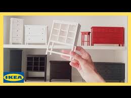 Diy Storage Unit Ikea Hemnes Miniature Furniture Enable Subtitles Youtube Diy Storage Unit Diy Storage Ikea Units