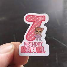 Perayaan ulang tahun diadakan setahun sekali bertepatan dengan tanggal kelahiran. Cetak Stiker Label Sticker Nama Ultah Ulang Tahun Lol Surprise Shopee Indonesia