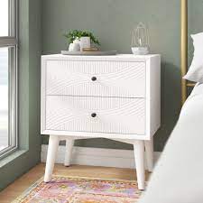 Search through alibaba.com for creative white nightstands design to add to the decor of a home. Allmodern Daria 2 Drawer Nightstand In White Reviews Wayfair