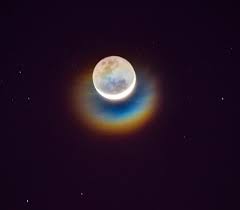 corona around the moon optical phenomena cool artwork moon glow