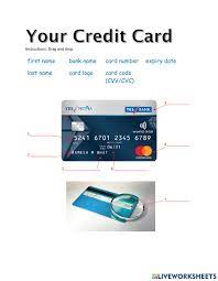 Generate valid credit card numbers with our free online credit card generator. Credit Card Worksheet