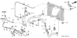 Diagram For Honda Polit 2003 Radiator Hose Reserve Tank Honda Oem Parts 2003 Honda Civic Honda Civic Hybrid Honda Civic Civic
