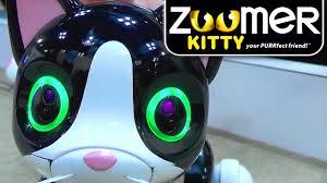 Zoomer Kitty Robot Cat Vision Touch Tremble Lights And Purrs Zoomer Kitty Robot Cat Pet Cat Toys