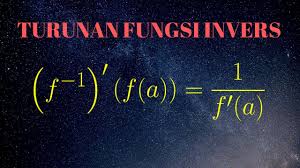 Aljabar trigonometri statistik kalkulus matriks variabel daftar \int{ 1 }d x. Turunan Fungsi Invers Youtube