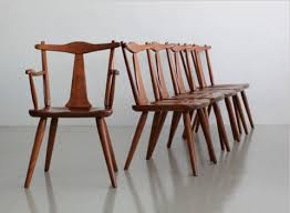 Set Of Six Dining Chairs With Captains Chair By Cushman Colonial Dining Chairs Furniture Dining Chairs Chair