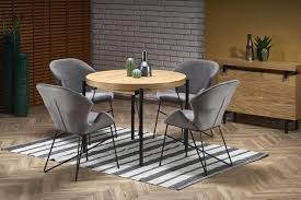 Rounded rectangular extendable exterior dining table: Ingrid 100cm 300cm Extending Wooden Round Dining Table