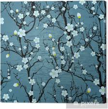 In cherry blossom by stefan hefele framed art print arrives ready to hang, with hanging accessories included. Seamless Tree Pattern Japanese Cherry Blossom Canvas Print Pixers We Live To Change