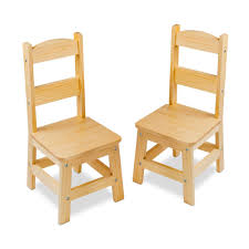 Melissa Doug Solid Wood Chairs Set Of 2 Light Finish Furniture For Playroom In 2020 Solid Wood Chairs Wood Chair Wooden Chair