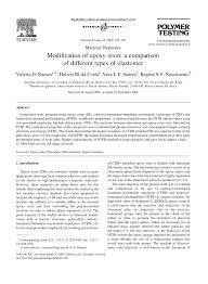 Pdf Modification Of Epoxy Resin A Comparison Of Different