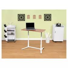 Element Sit Stand Height Adjustable Desk White Cherry Studio Designs In 2020 Adjustable Height Desk Adjustable Standing Desk Adjustable Height Standing Desk