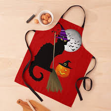 Halloween Le Chat Noir Witch Apron By Gravityx9 Halloween Apron Le Chat Noir Halloween Party Supplies