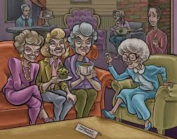 4.7 out of 5 stars. Golden Girls In Central Perk Majanation