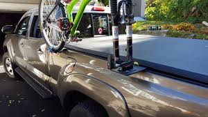 Homemade out of 2by4s , haul 3 bikes in a truck bed or a place to store or park bikes in your garage. Bike Rack With Tonneau Cover Tacoma World