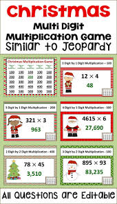 Christmas Multiplication Game Similar To Jeopardy Multiplication Games Christmas Multiplication Christmas Multiplication Games