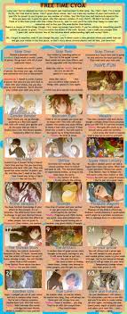 Free Time CYOA | Cyoa, Create your own adventure, Cool anime pictures
