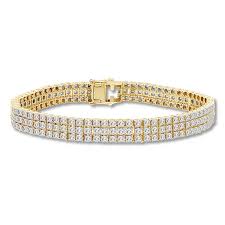 4.1 out of 5 stars. Men S Diamond Bracelet 2 1 2 Ct Tw Round Cut 10k Yellow Gold Kay Outlet