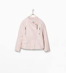 Image 2 Of Pink Faux Leather Jacket From Zara Girls Jacket Kids Outfits Girls Faux Leather Jackets