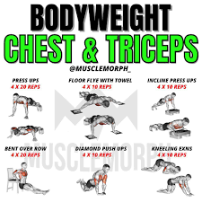 Birtech Power Body Weight Chest Triceps Workout For Home Tag A Friend Who Needs To Try This Credit Musclemorph Birtechpower Workout Chest Tricep Homeworkout Gym Workoutroutine Workouttips Fitness Facebook