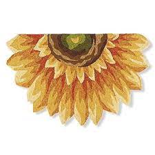 Sunflower Half Round Outdoor Mat Grandin Road Outdoor Mat Traditional Rugs Round Kitchen Rugs