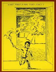 What Makes A Man Start Fires By Raymond Pettibon Art Raymond Pettibon Fine Art