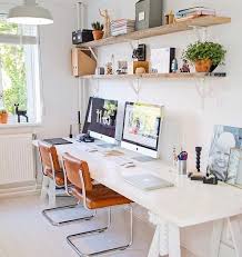 Two Desks Or One Long One Home Office Furniture Home Office Space Home Office Decor
