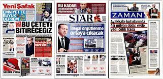 Yayın hayatının ilk dönemlerinde i̇slamcı ve liberal yazarların bir arada bulunmasıyla öne çıkan gazetedir. The First Pages Of Yeni Safak Star And Zaman On December 19 2013 The Download Scientific Diagram