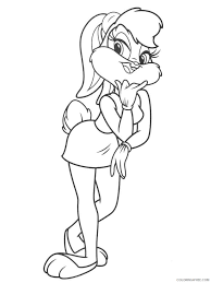 Free printable spring coloring pages. Lola Bunny Coloring Pages Cartoons Lola Bunny 6 Printable 2020 3955 Coloring4free Coloring4free Com