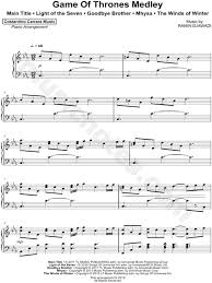 Už je to uděláno / to je zlaté posvícení. Costantino Carrara Game Of Thrones Medley Sheet Music Piano Solo In C Minor Download Print Piano Sheet Music Sheet Music Piano Music
