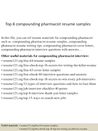 Pharmacist resume sample inspires you with ideas and examples of what do you put in the objective, skills, responsibilities and duties. Top 8 Compounding Pharmacist Resume Samples