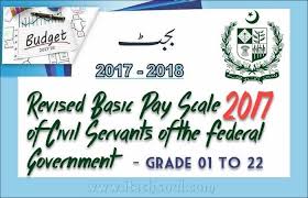 revised basic pay scale 2017 of civil servants of the