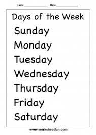 Read classroom reader days of the weekthis reader follows on perfectly from the days of the week song and helps to reinforce the weekday vocabulary. Spelling Days Of The Week Free Printable Worksheets Worksheetfun