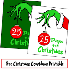 This grinch is inspired by dr. The Grinch Free Art Printable For Christmas Printables 4 Mom Christmas Countdown Printable Free Christmas Printables Christmas Printables