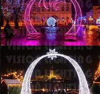 Outdoor Commercial Christmas Decorations Archway 3D Motif ...
